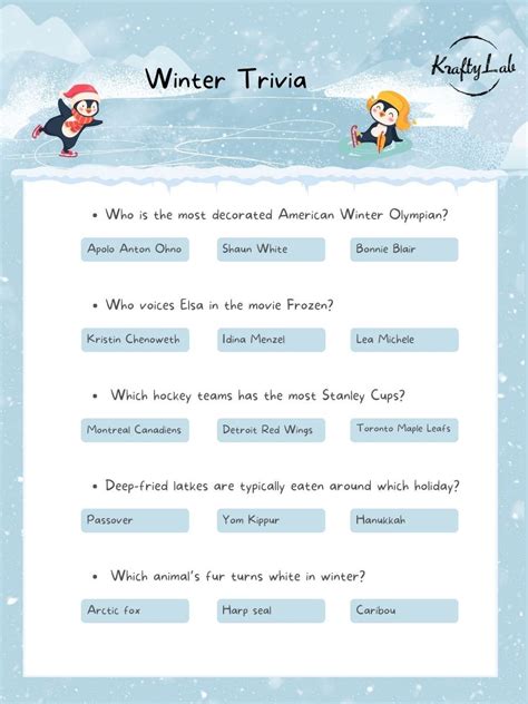 Winter FAQs 